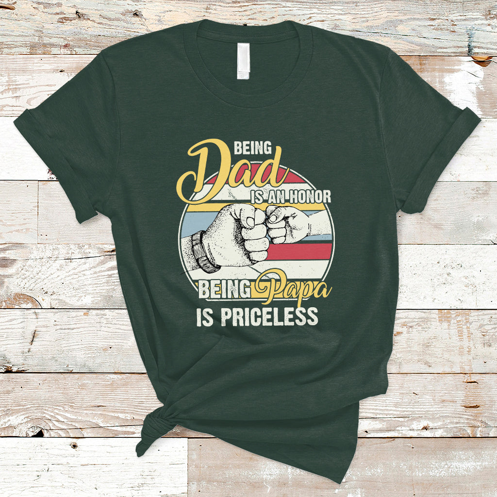 funny-dad-t-shirt-being-dad-is-an-honor-being-papa-is-priceless-fathers-day