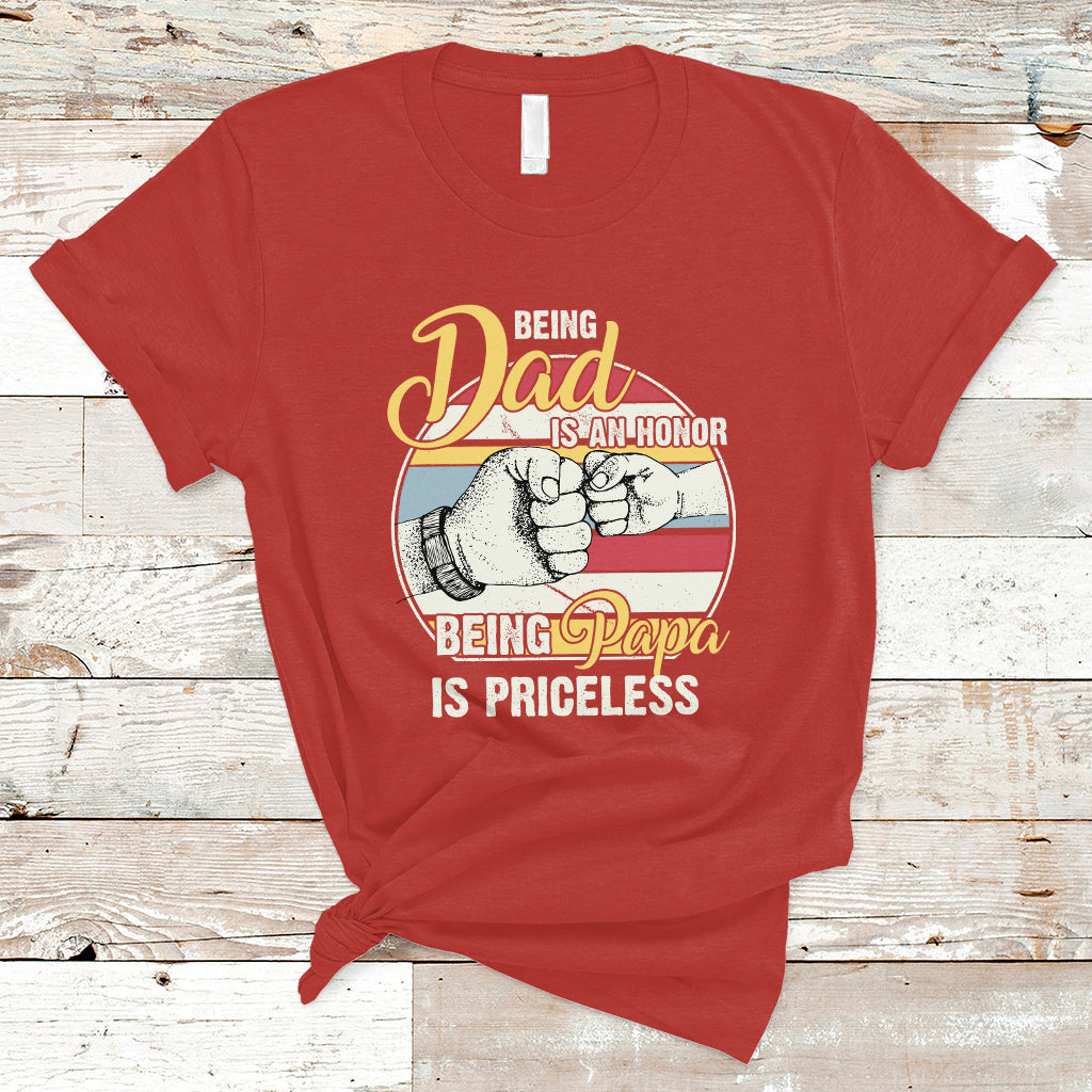funny-dad-t-shirt-being-dad-is-an-honor-being-papa-is-priceless-fathers-day