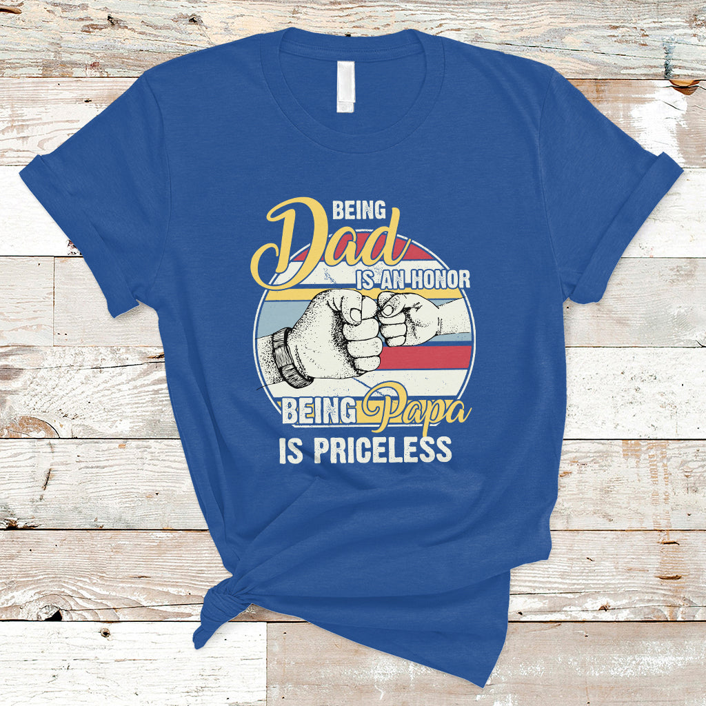 funny-dad-t-shirt-being-dad-is-an-honor-being-papa-is-priceless-fathers-day