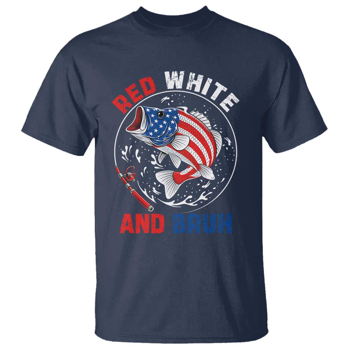red-white-and-bruh-fishing-t-shirt-funny-patriotic-bass-4th-of-july-american-flag