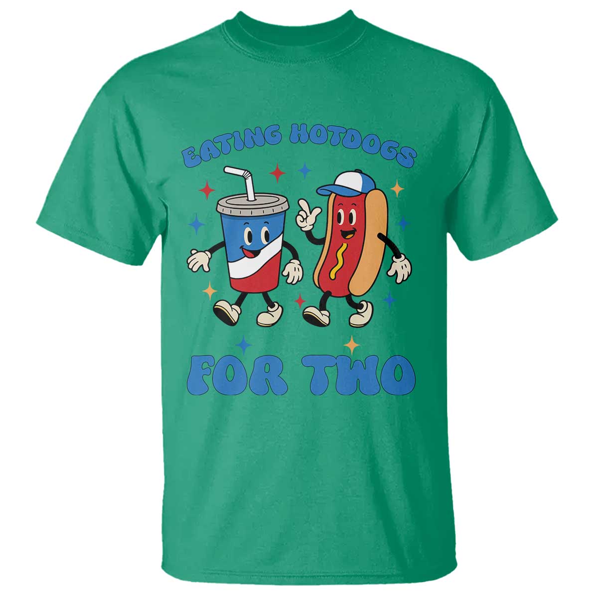 eating-hotdogs-for-two-t-shirt-cute-pregnancy-announcement-patriotic-4th-of-july