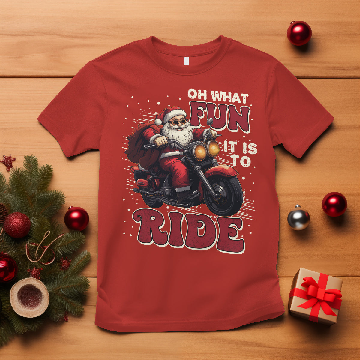 santa-claus-biker-t-shirt-oh-what-fun-it-is-to-ride-motorcycle-christmas-1
