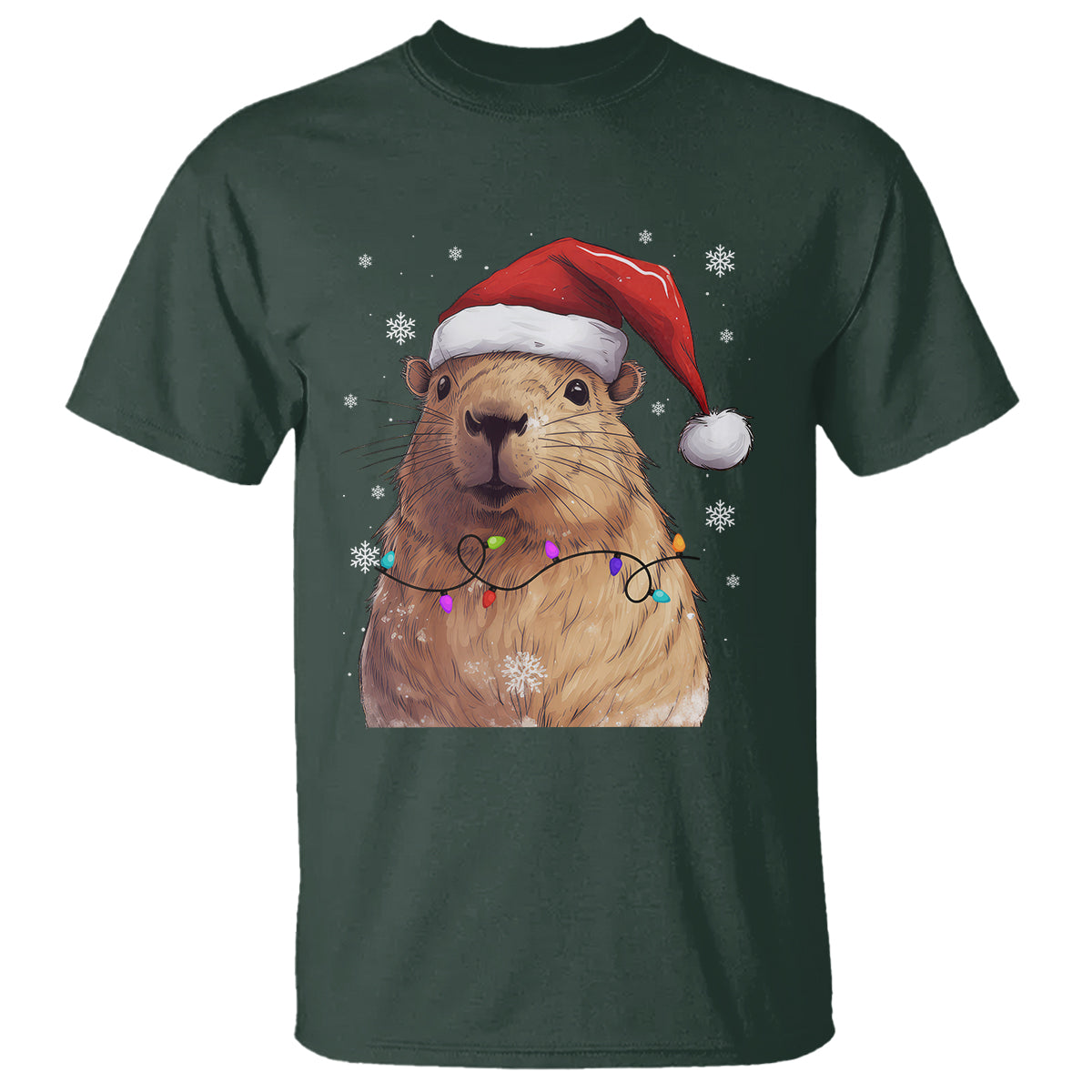 capybara-christmas-t-shirt-funny-santa-capy-meme-xmas-vibe