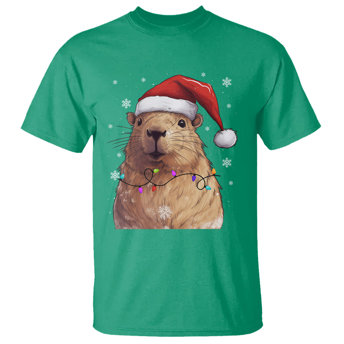 capybara-christmas-t-shirt-funny-santa-capy-meme-xmas-vibe