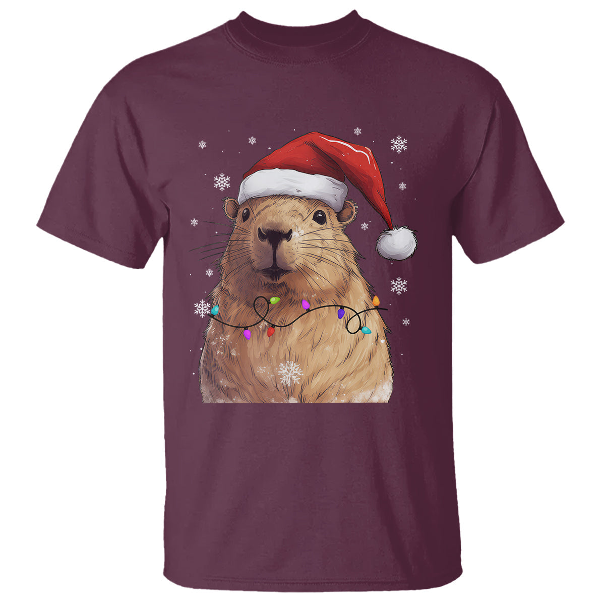 capybara-christmas-t-shirt-funny-santa-capy-meme-xmas-vibe