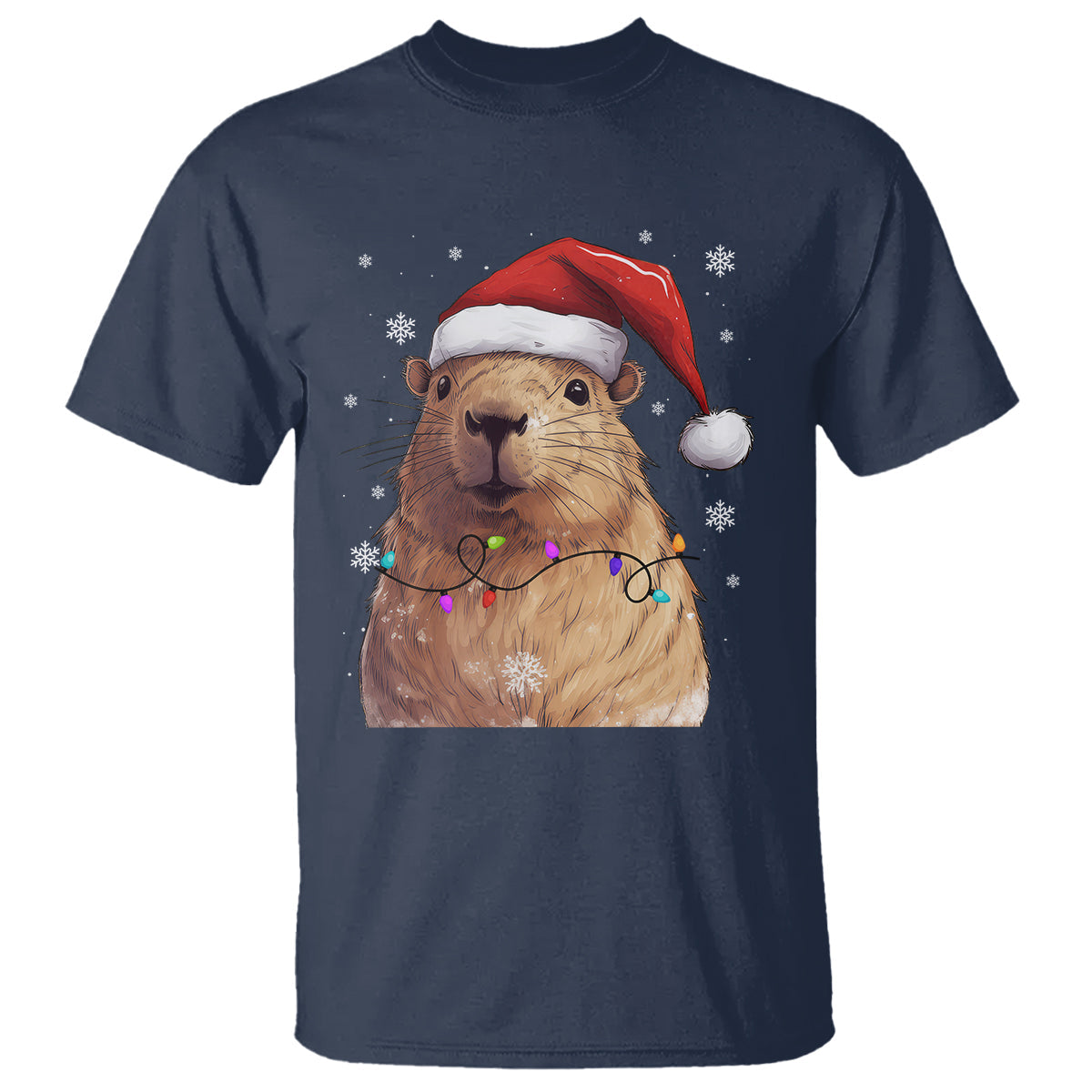 capybara-christmas-t-shirt-funny-santa-capy-meme-xmas-vibe