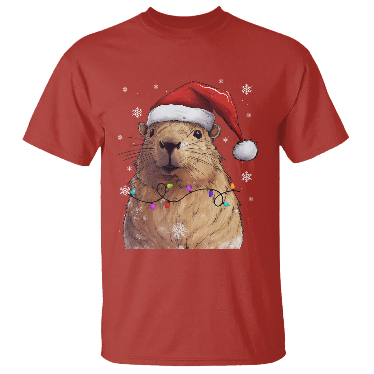capybara-christmas-t-shirt-funny-santa-capy-meme-xmas-vibe