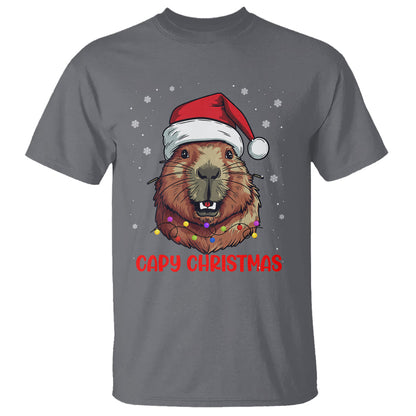 capy-christmas-t-shirt-funny-capybara-santa-meme
