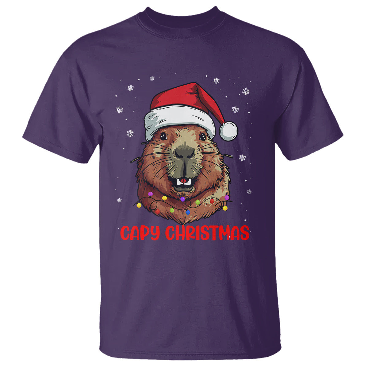 capy-christmas-t-shirt-funny-capybara-santa-meme