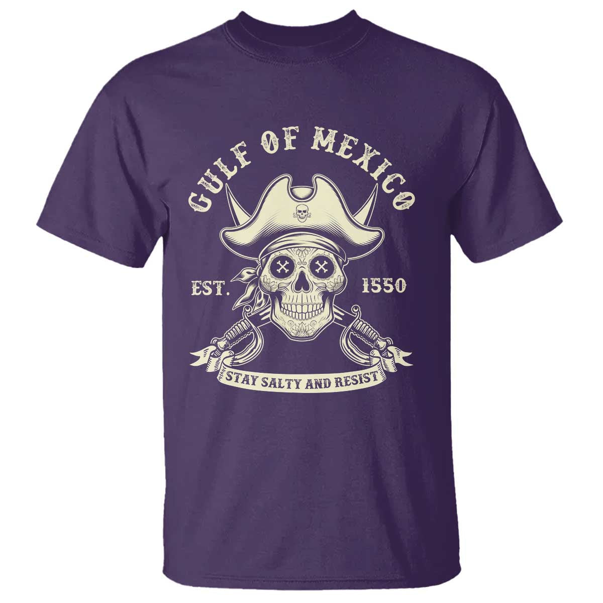 gulf-of-mexico-pirate-sugar-skull-t-shirt-est-1550-stay-salty-and-resist