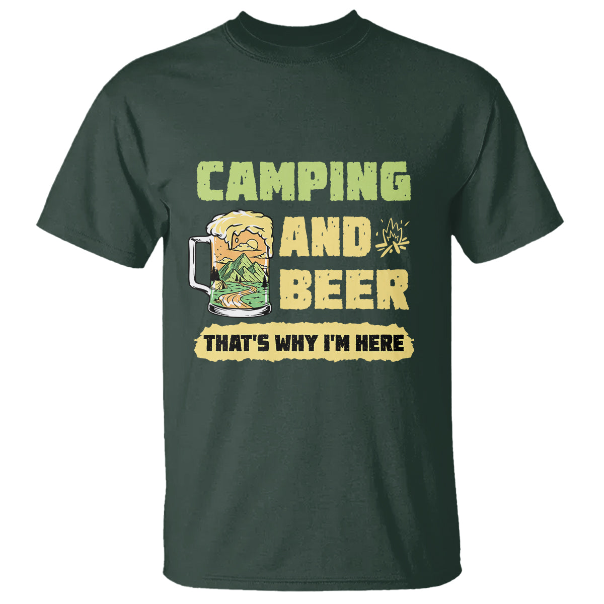 funny-camping-t-shirt-camping-and-beer-thats-why-im-here-camping-drinking-lover