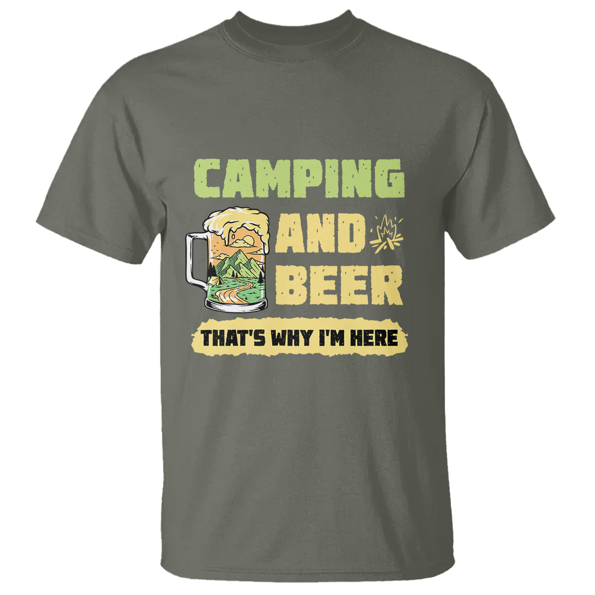 funny-camping-t-shirt-camping-and-beer-thats-why-im-here-camping-drinking-lover