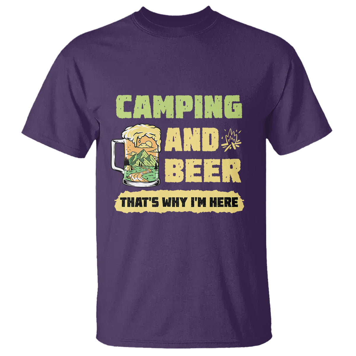 funny-camping-t-shirt-camping-and-beer-thats-why-im-here-camping-drinking-lover