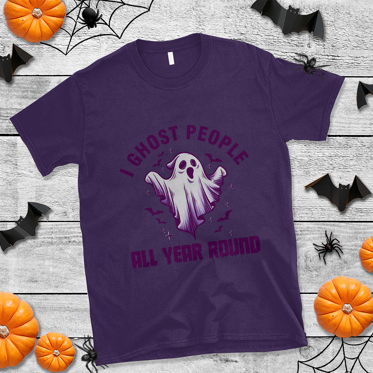 funny-boo-sheet-t-shirt-i-ghost-people-all-year-round-spooky-ghost-halloween-costume