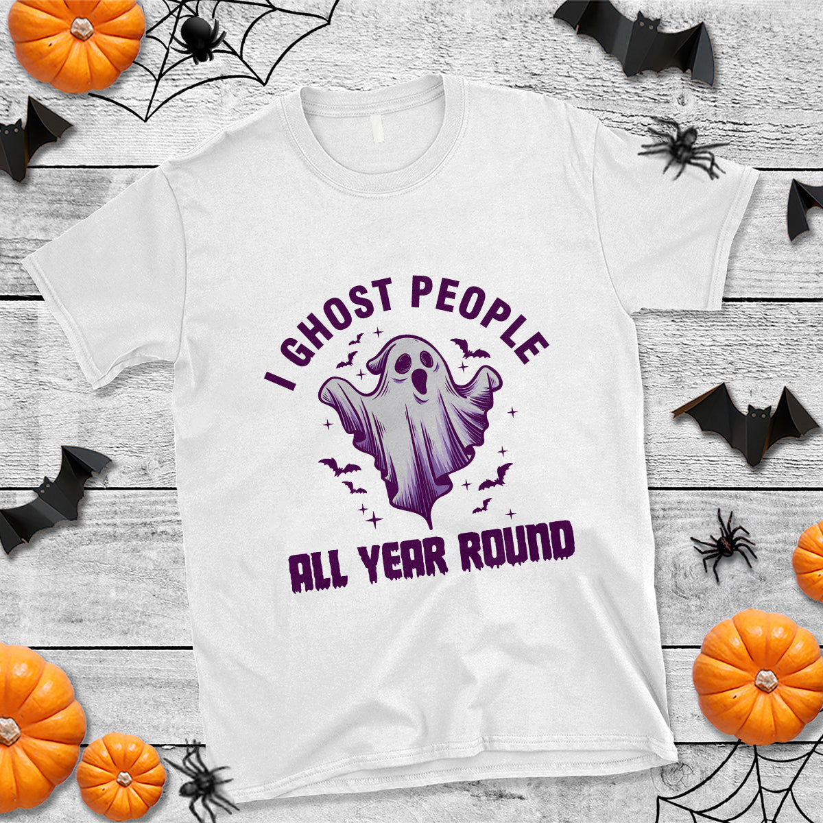 funny-boo-sheet-t-shirt-i-ghost-people-all-year-round-spooky-ghost-halloween-costume