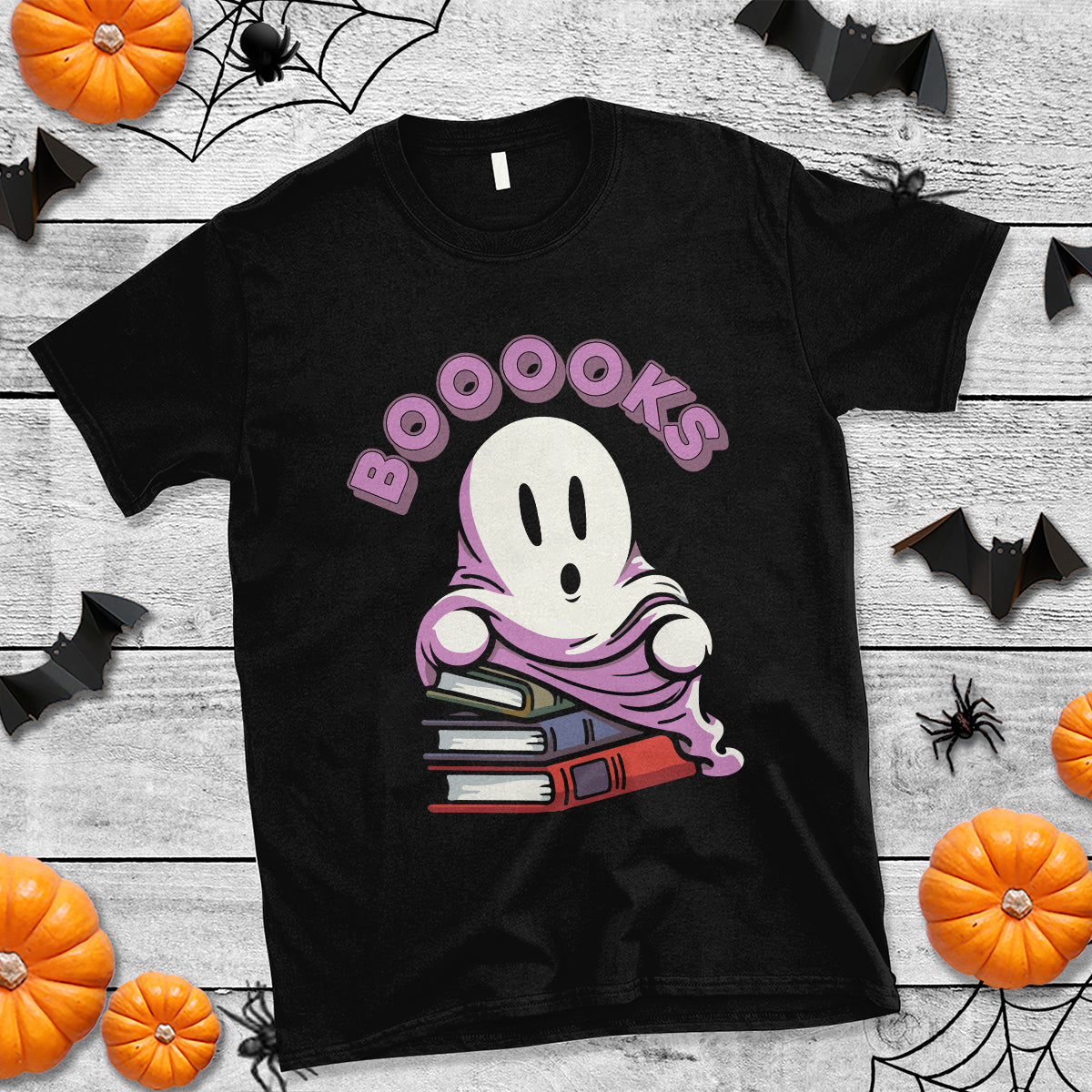 halloween-reading-t-shirt-booooks-cute-ghost-boo-sheet