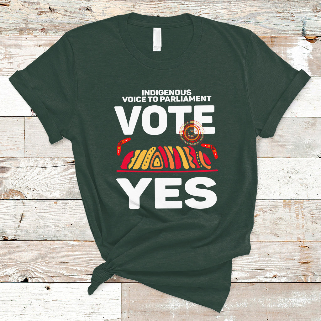 australia-indigenous-t-shirt-vote-yes-voice-to-parliament-urulu