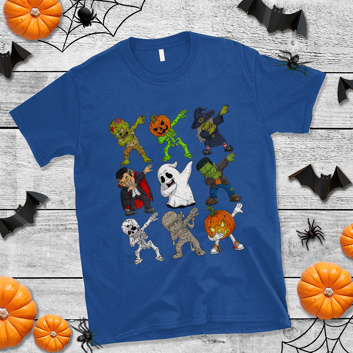 halloween-costume-t-shirt-spooky-dabbing-skeleton-zombie-scary-pumpkin