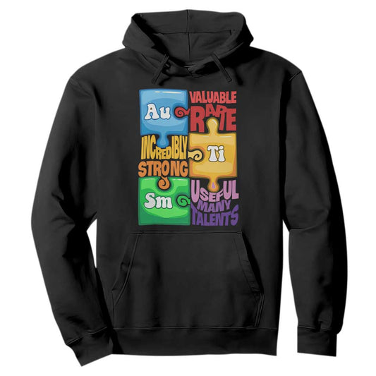 Autism Acceptance Support Embrace Neurodiversity Hoodie Puzzle Pieces