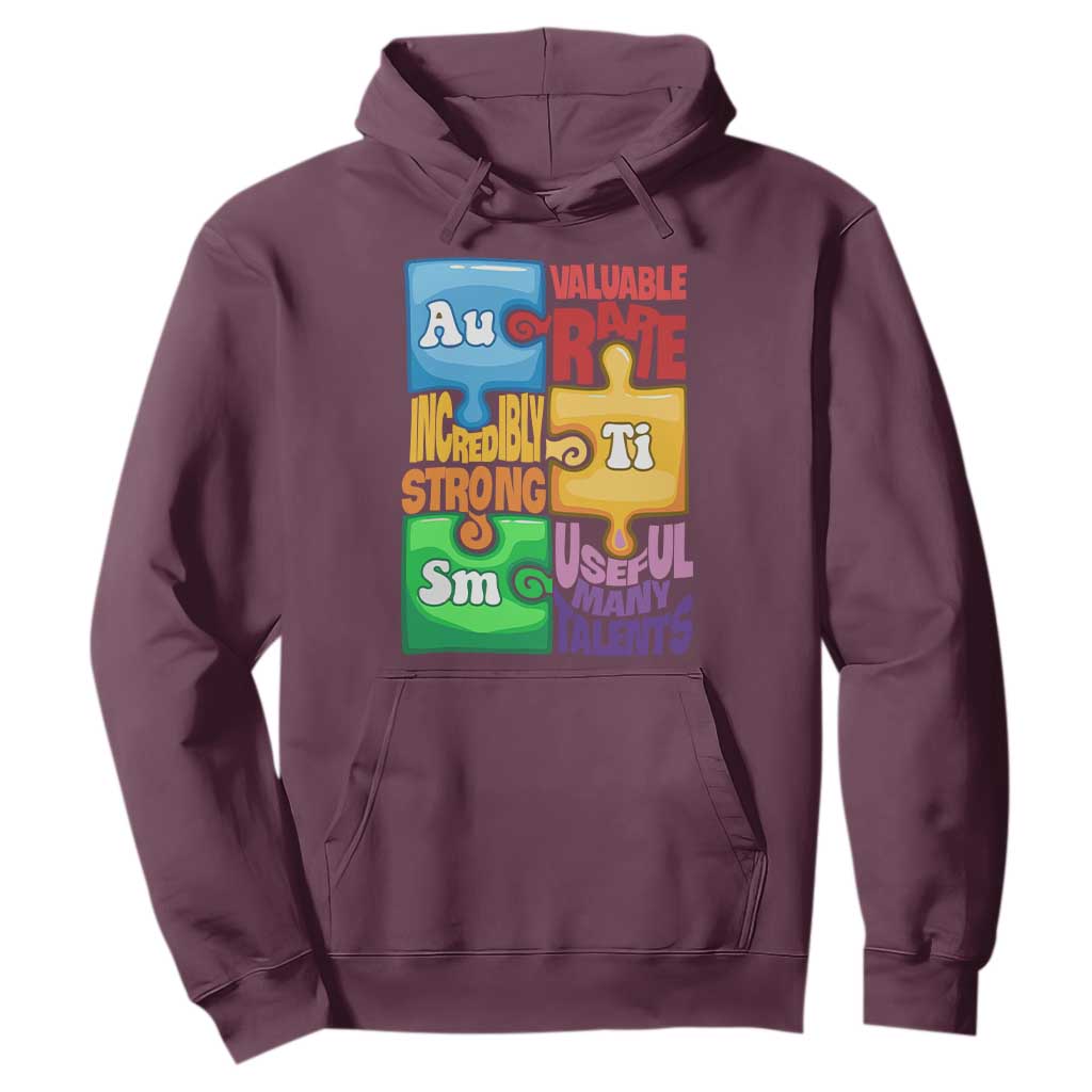 Autism Acceptance Support Embrace Neurodiversity Hoodie Puzzle Pieces