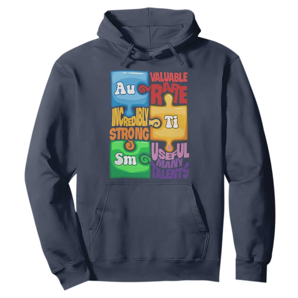 Autism Acceptance Support Embrace Neurodiversity Hoodie Puzzle Pieces