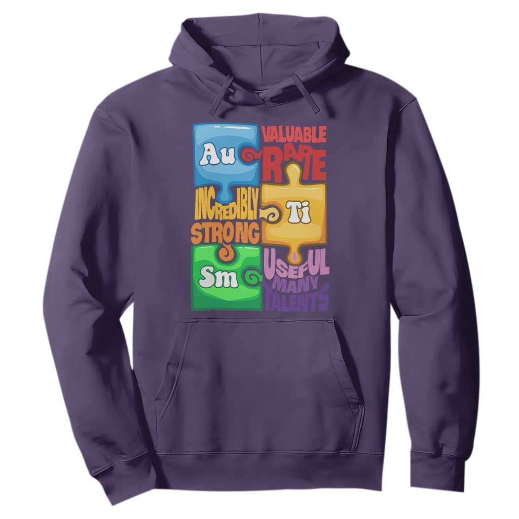 Autism Acceptance Support Embrace Neurodiversity Hoodie Puzzle Pieces