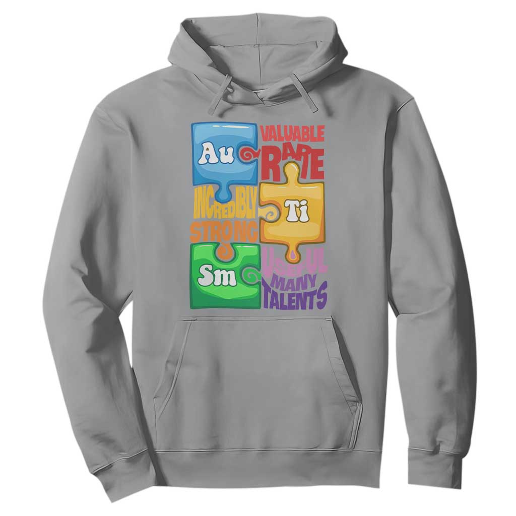 Autism Acceptance Support Embrace Neurodiversity Hoodie Puzzle Pieces