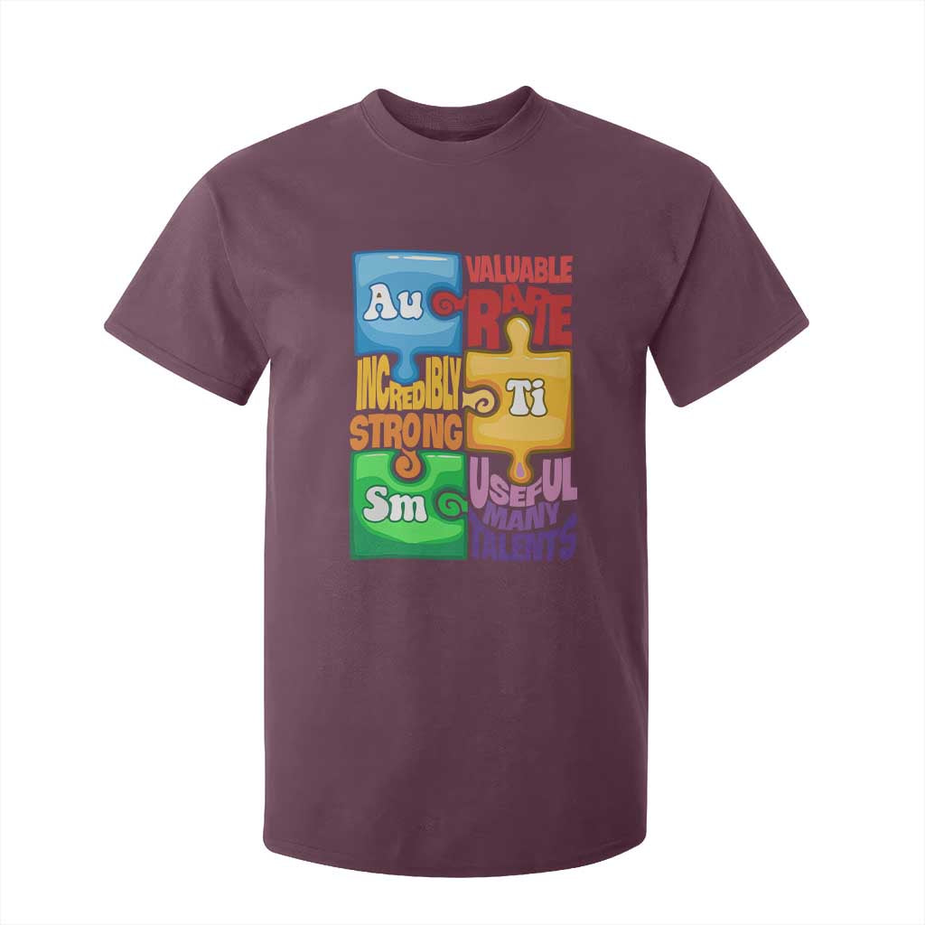 Autism Acceptance Support Embrace Neurodiversity T Shirt For Kid Puzzle Pieces