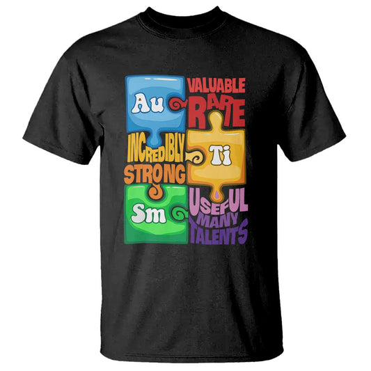 Autism Acceptance Support Embrace Neurodiversity T Shirt Puzzle Pieces