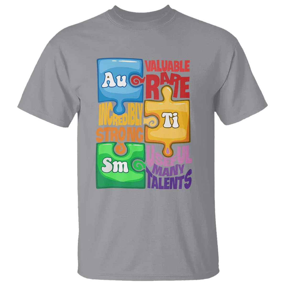 Autism Acceptance Support Embrace Neurodiversity T Shirt Puzzle Pieces