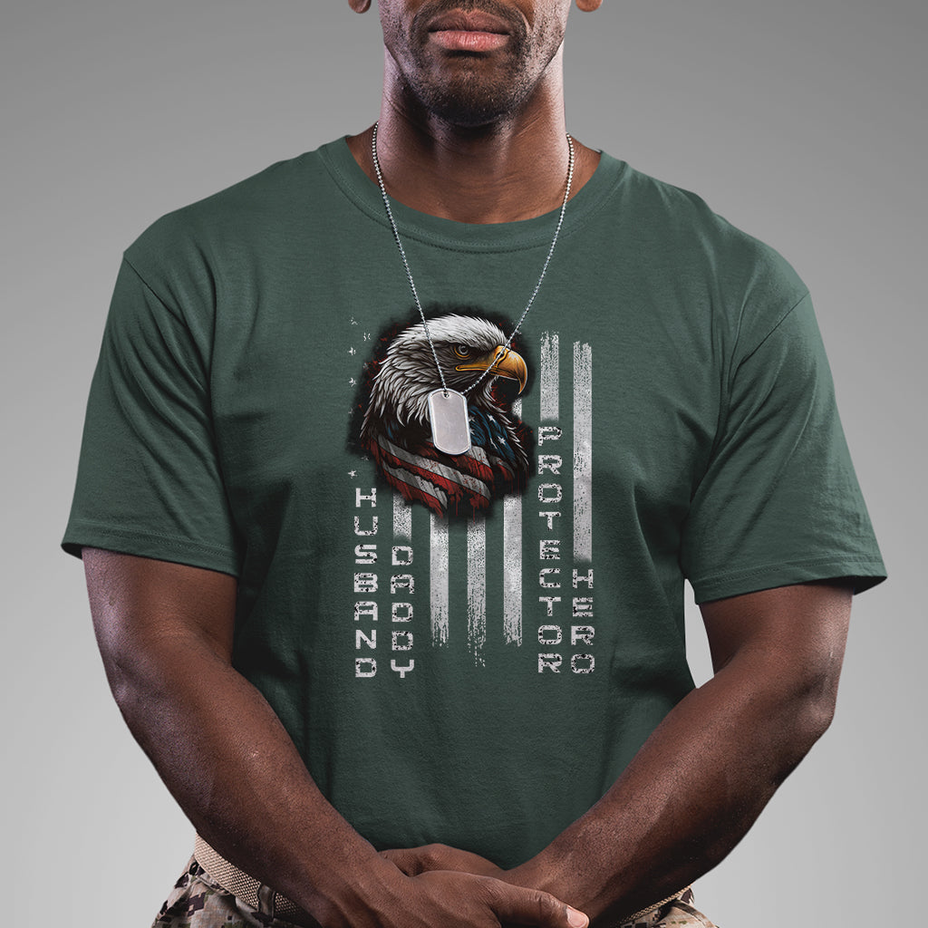husband-daddy-protector-hero-us-veteran-american-flag-eagle-t-shirt