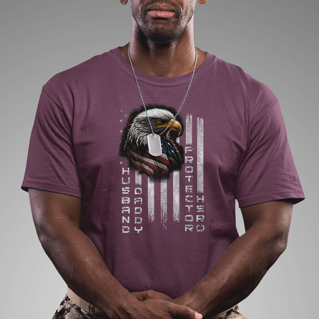 husband-daddy-protector-hero-us-veteran-american-flag-eagle-t-shirt