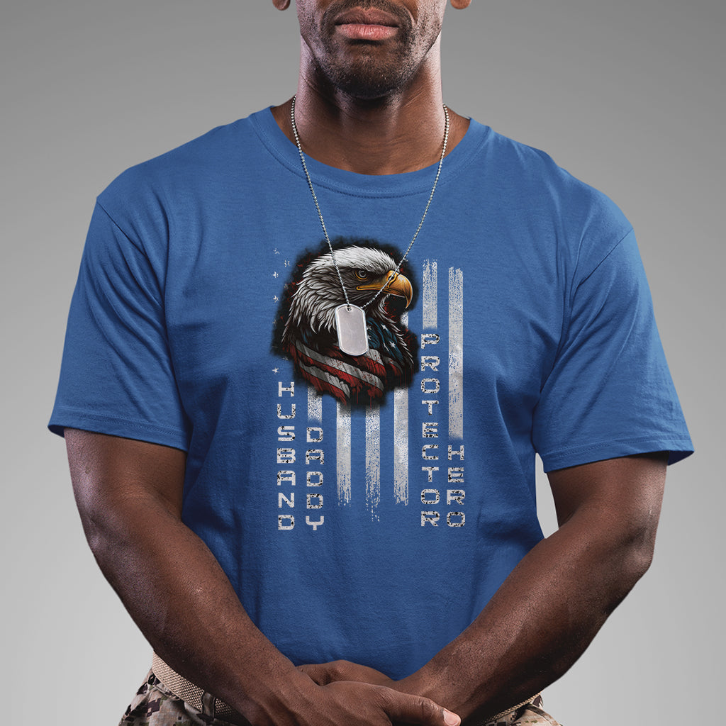 husband-daddy-protector-hero-us-veteran-american-flag-eagle-t-shirt