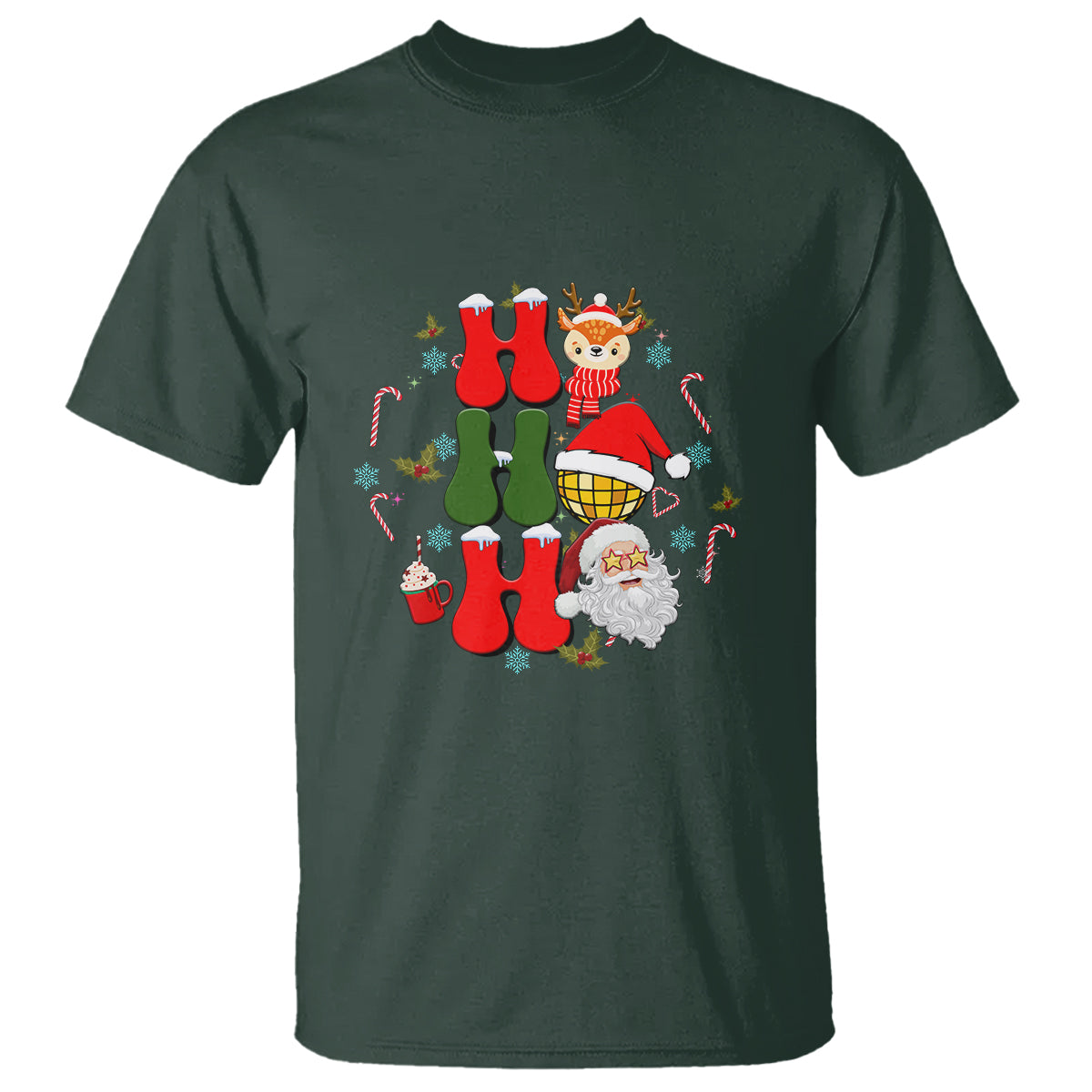 retro-groovy-christmas-ho-ho-ho-reindeer-disco-ball-santa-xmas-t-shirt