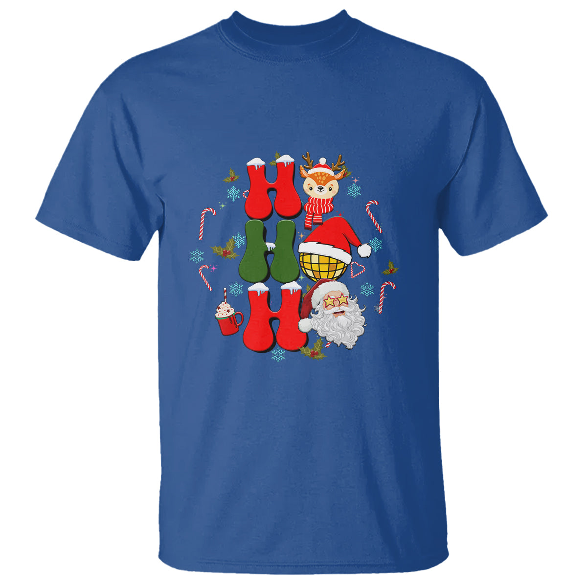 retro-groovy-christmas-ho-ho-ho-reindeer-disco-ball-santa-xmas-t-shirt