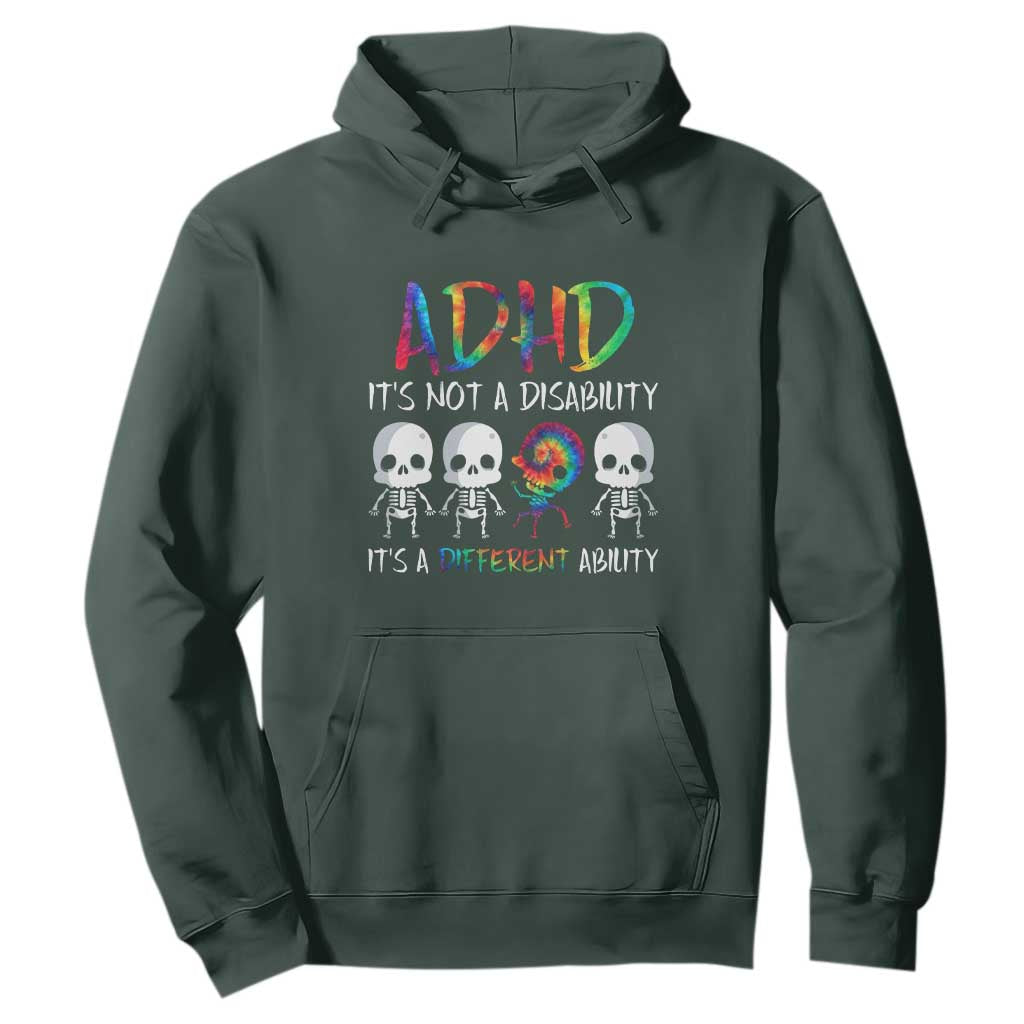 ADHD Support Hoodie It's Not A Disability It's A Different Ability