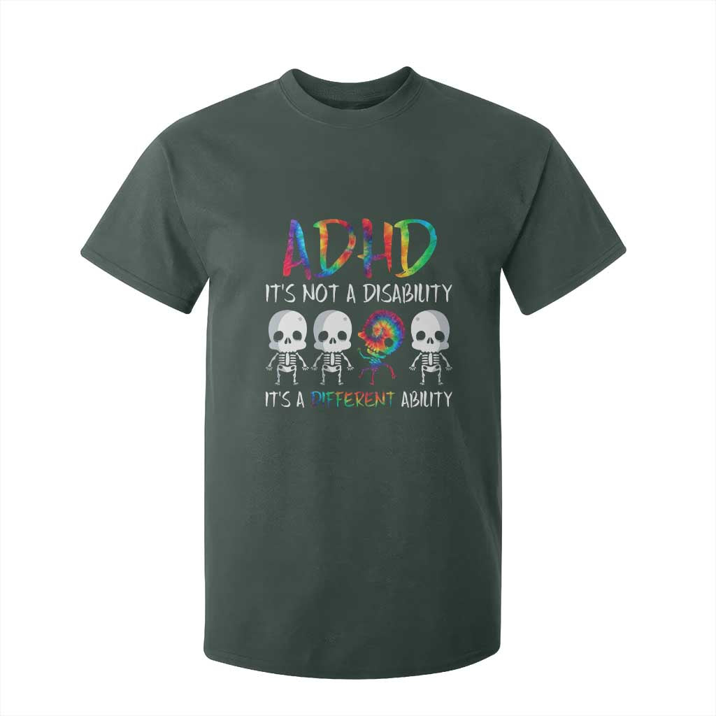 ADHD Support T Shirt For Kid It's Not A Disability It's A Different Ability