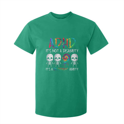 ADHD Support T Shirt For Kid It's Not A Disability It's A Different Ability