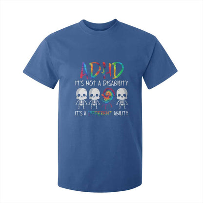 ADHD Support T Shirt For Kid It's Not A Disability It's A Different Ability
