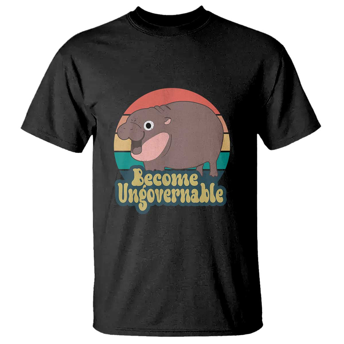 funny-baby-hippo-moo-deng-t-shirt-become-ungovernable-retro