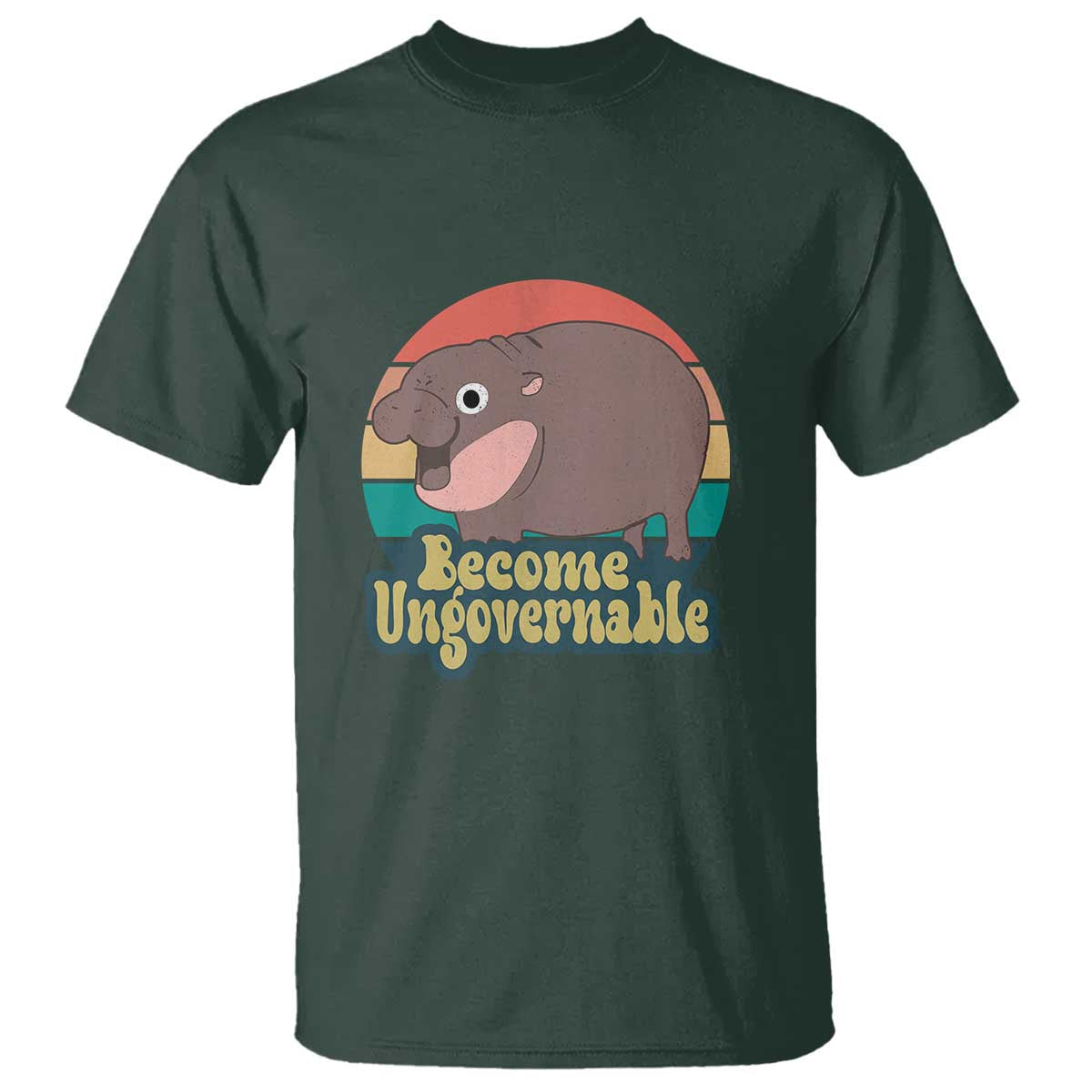 funny-baby-hippo-moo-deng-t-shirt-become-ungovernable-retro