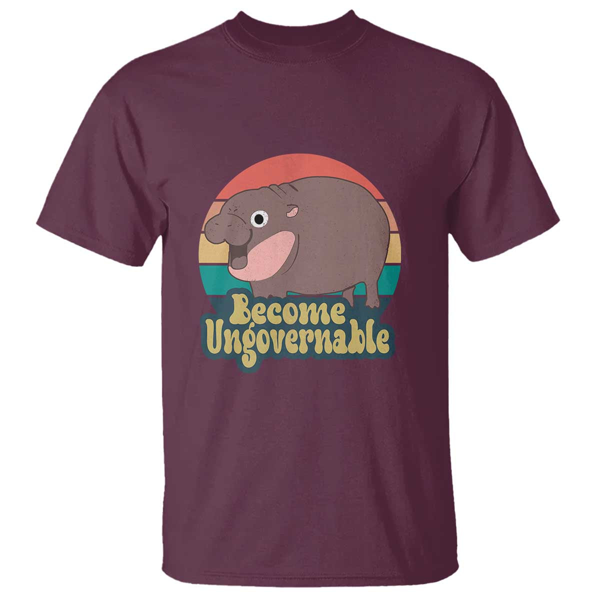 funny-baby-hippo-moo-deng-t-shirt-become-ungovernable-retro