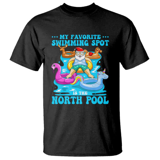 christmas-in-july-relaxing-santa-t-shirt-my-favorite-swimming-spot-is-the-north-pole