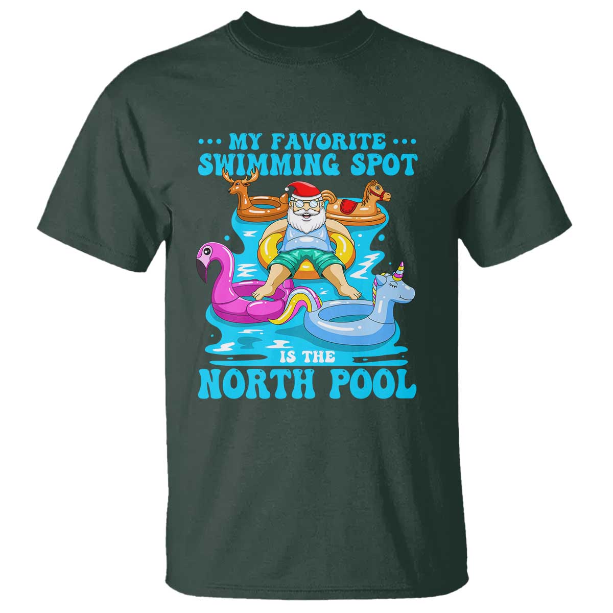christmas-in-july-relaxing-santa-t-shirt-my-favorite-swimming-spot-is-the-north-pole