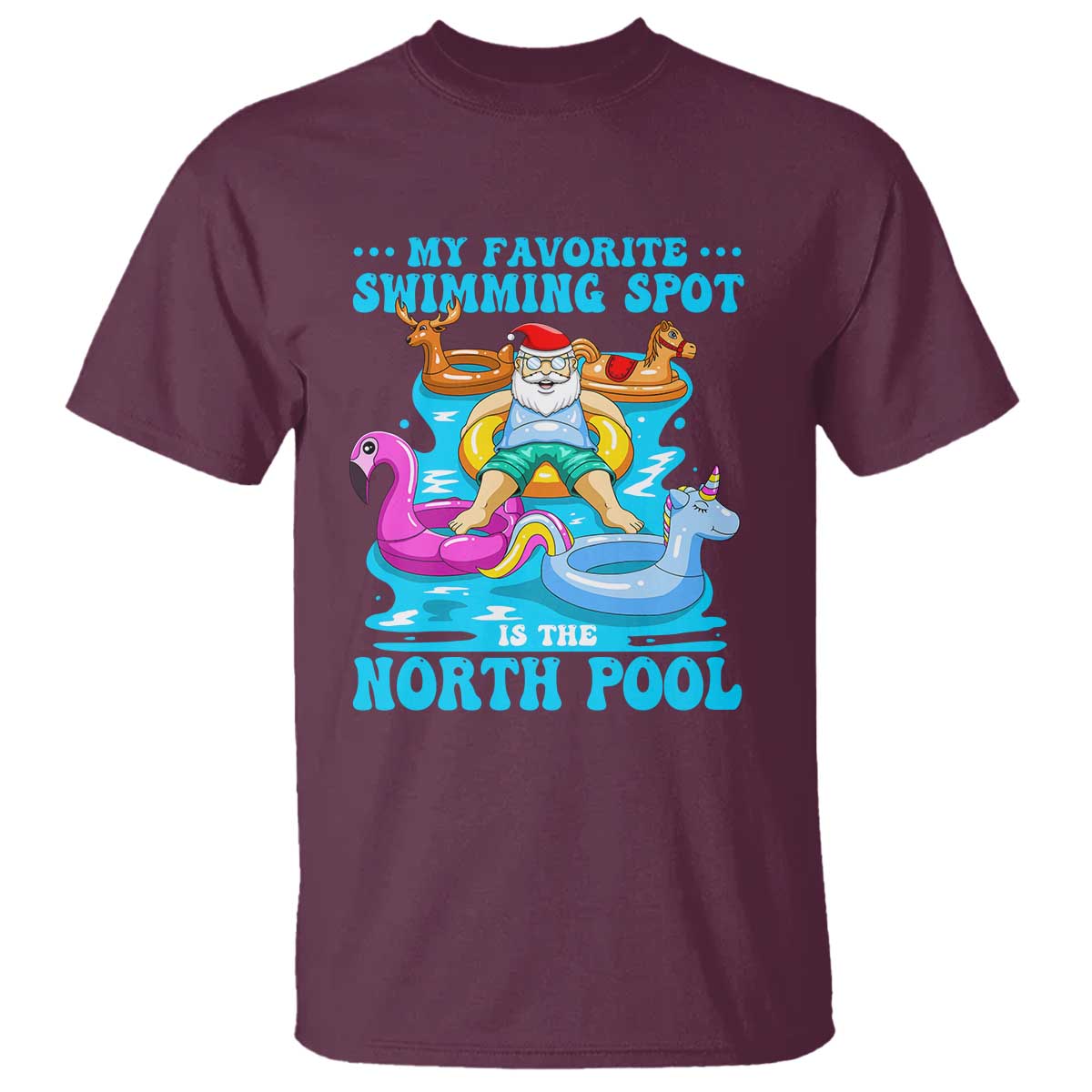 christmas-in-july-relaxing-santa-t-shirt-my-favorite-swimming-spot-is-the-north-pole