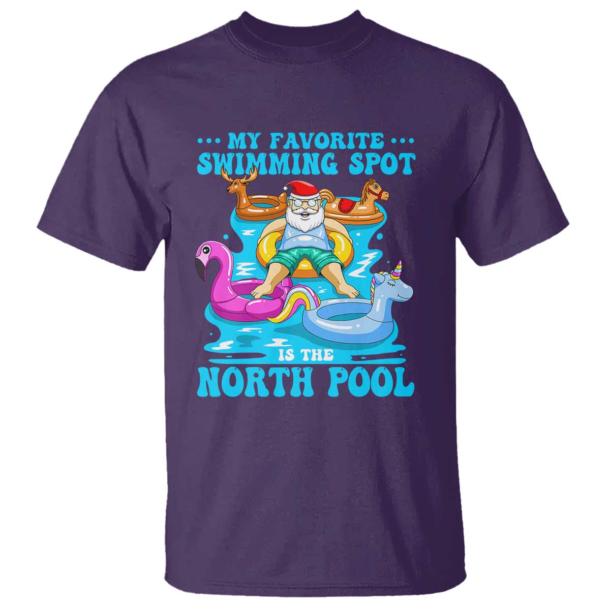 christmas-in-july-relaxing-santa-t-shirt-my-favorite-swimming-spot-is-the-north-pole