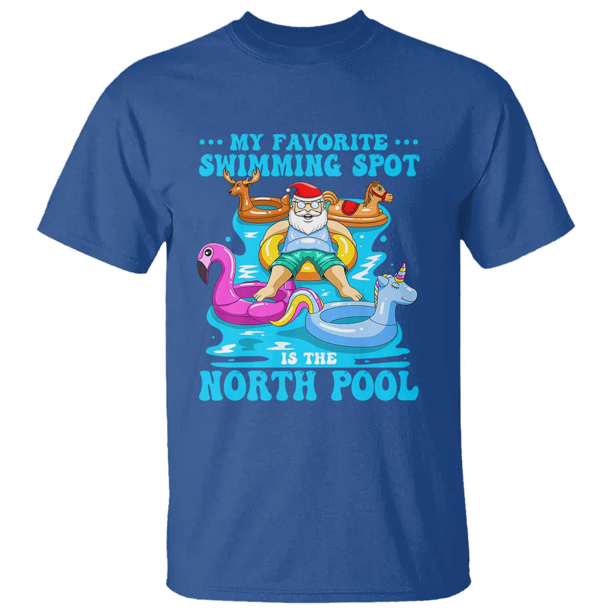christmas-in-july-relaxing-santa-t-shirt-my-favorite-swimming-spot-is-the-north-pole