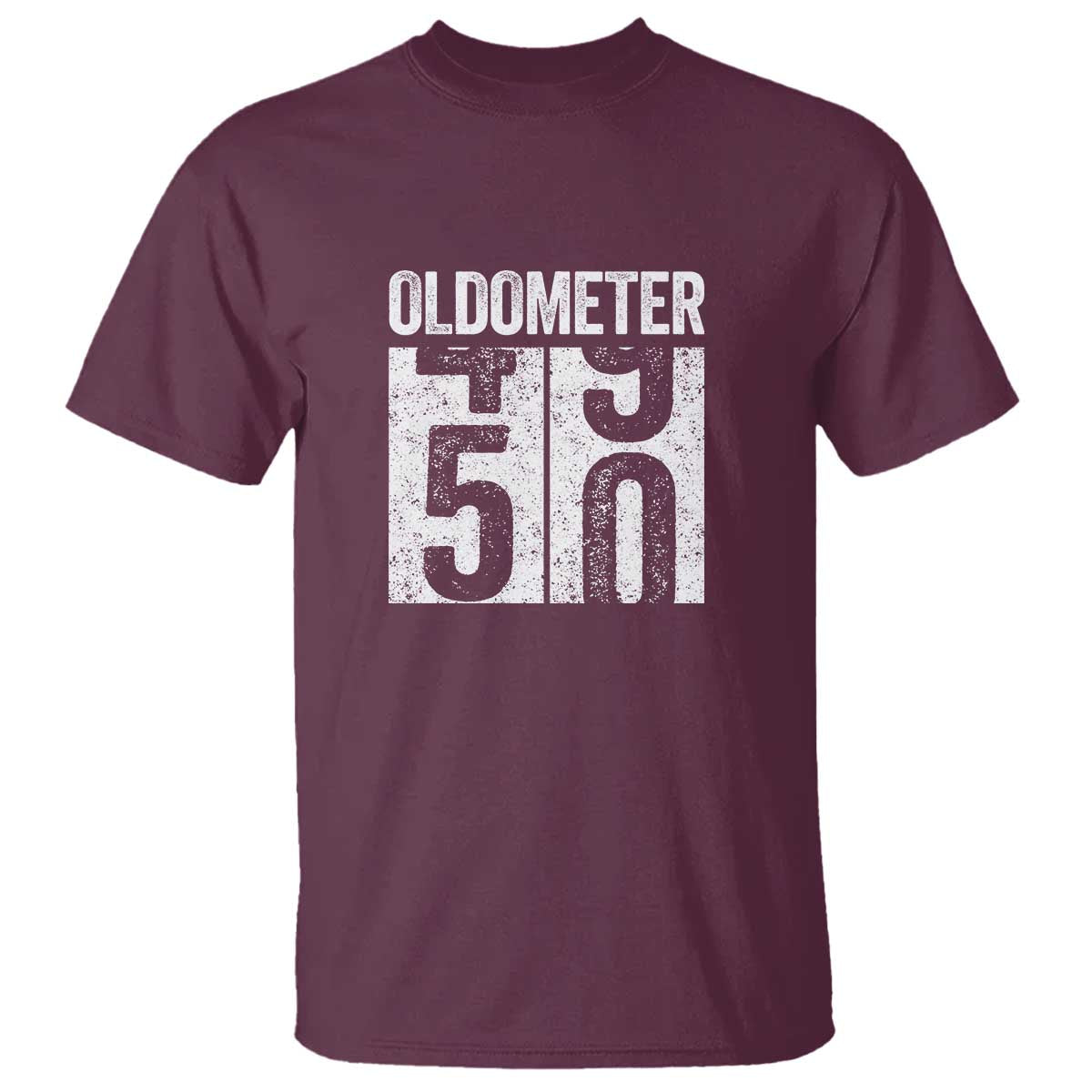oldometer-50-birthday-t-shirt-funny-vintage-aged-to-perfection