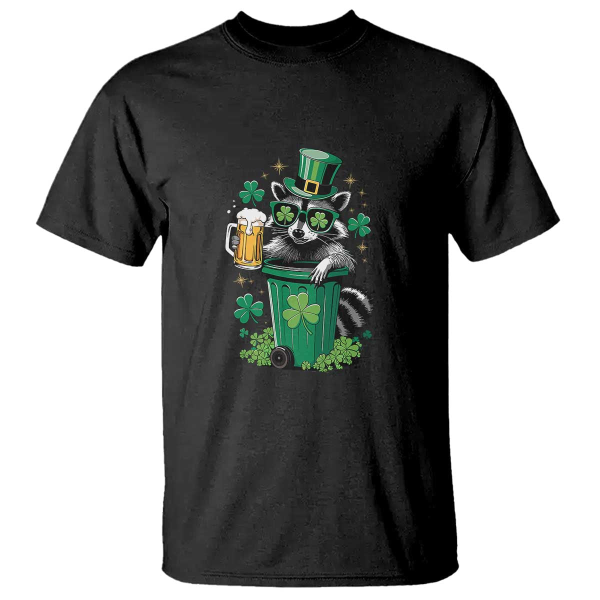 funny-stpatricks-day-raccoon-t-shirt-patrick-drinking-irish