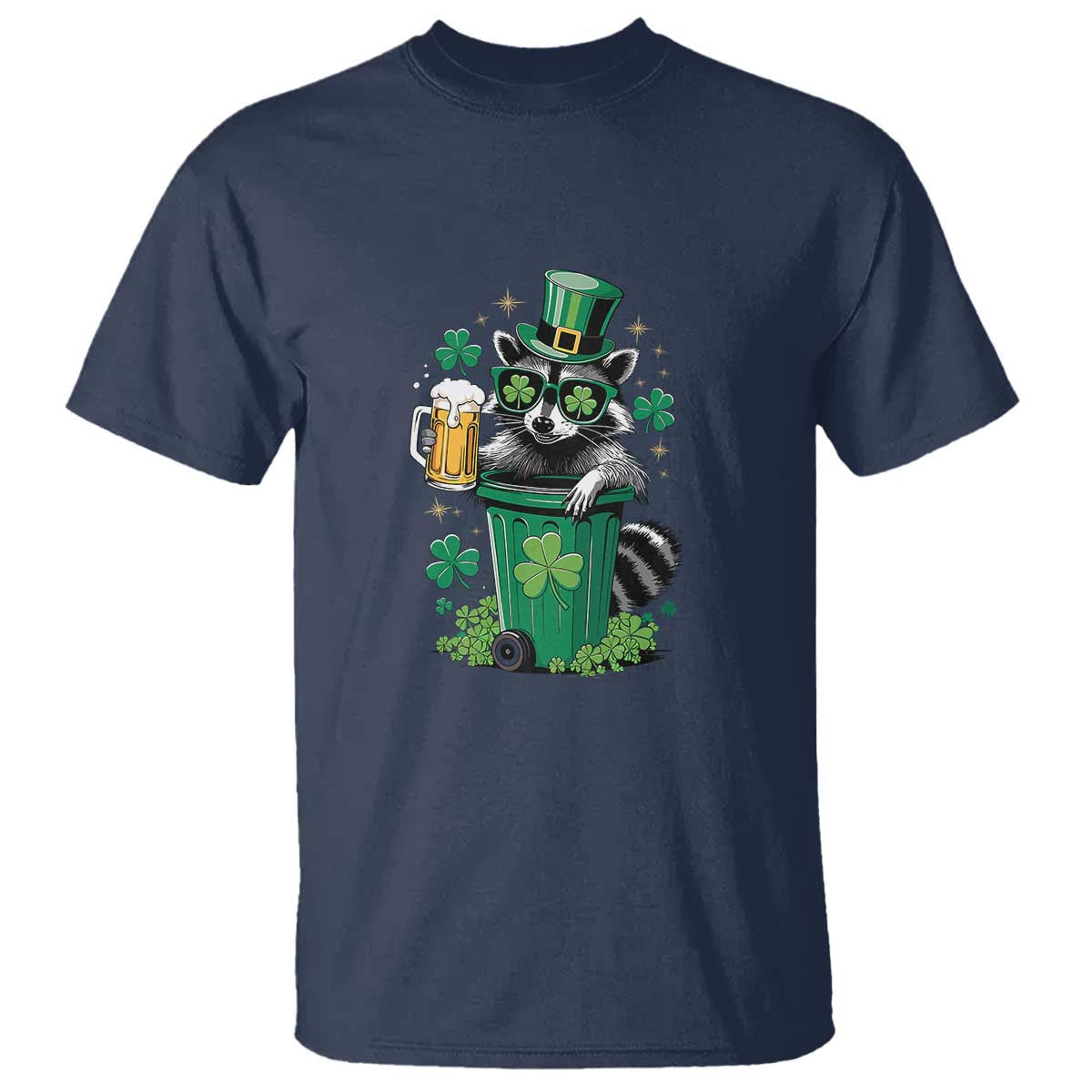 funny-stpatricks-day-raccoon-t-shirt-patrick-drinking-irish
